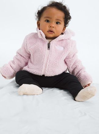 The North Face Campshire Ears Fleece Zip Hoodie in Pale Blossom at Nordstrom, Size 12-18M