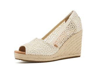 Toms Essential Wedge Womens Sandals Natural : 8.5 B - Medium, Exotic Leather