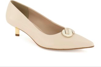 Andrea Womens Classic Kitten Heel Pumps