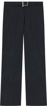 Alexander McQueen Black Flat Front Trouser