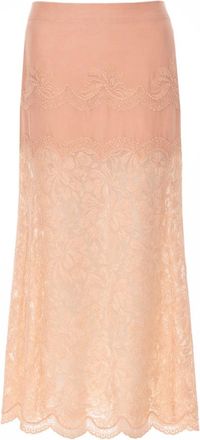 Paco Rabanne Pizzo Lace Midi Skirt