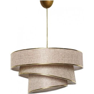 GreenIce L&aacute;mpara Colgante Con Pantalla De Algod&oacute;n Couper - Oro