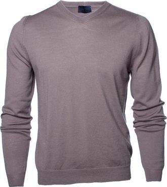 Lanvin grey wool v neck sweater