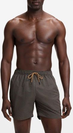 BOSS Vibe Swim Trunks in Black at Nordstrom, Size Xx-Large