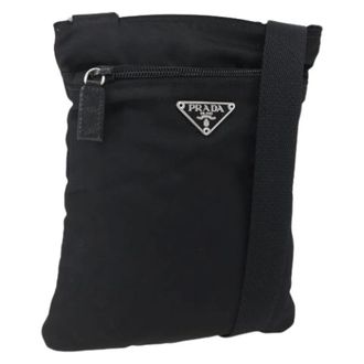 Prada Pre-owned Vintage Cross Body Bag - Dames - Pre-owned - Zwart - Maat: ONE Size Nylon