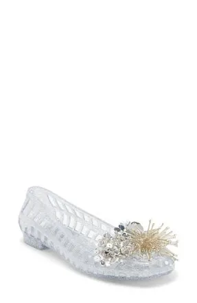 Jeffrey Campbell Urchinz Flat in Silver Glitter Silver at Nordstrom Rack, Size 11