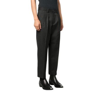Barena Cropped Trousers, male, Black, XS, Mens Clothing Trousers Grey Aw23