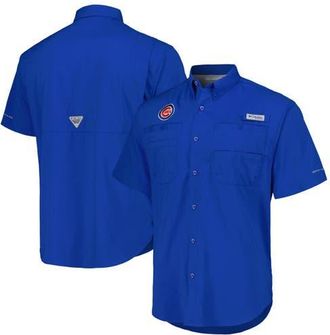 Columbia Mens Columbia Royal Chicago Cubs Tamiami Omni-Shade Button-Down Shirt at Nordstrom, Size Medium