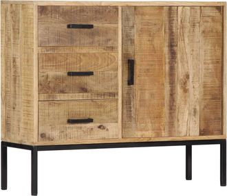 vidaXL Aparador De Madera De Mango Maciza 88x30x71 Cm Vidaxl