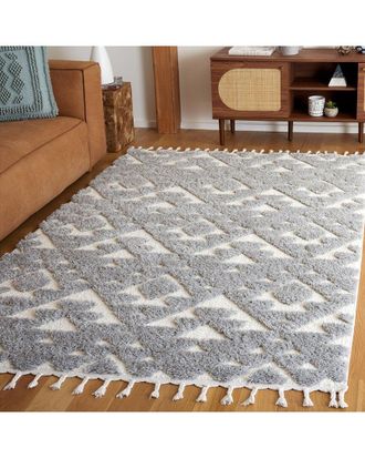 Safavieh Moroccan Tassel Shag Polypropylene & Jute Rug