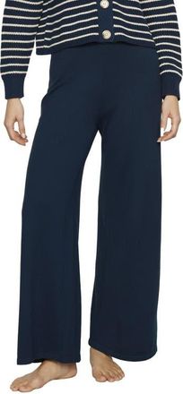 Eberjey Fine Gauge Sweater Knit Lounge Pants in Navy at Nordstrom, Size X-Large