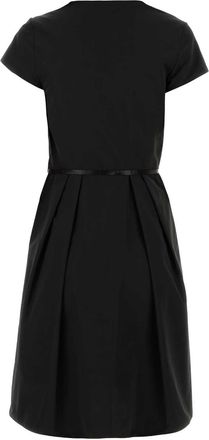 Givenchy Womens Taffeta Mini Dress Black Polyester Cotton