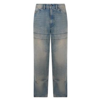 Diesel Straight Jeans, male, Blue, Size: W33 Straight Jeans