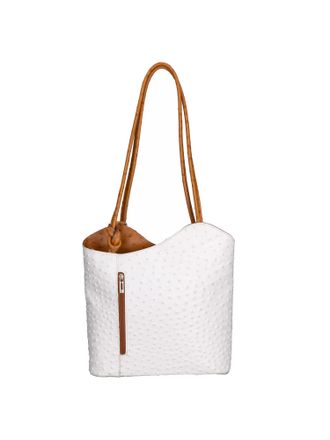 Gave Lux Rugzak vrouwen WHITE/COGNAC