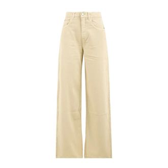 Icon Denim Los Angeles Wide Jeans, female, Yellow, Size: W26 Poppy Wide Leg Jeans