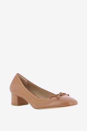 Stuart Weitzman Nappaleder-Pumps mit Blockabsatz Bria Ballet Pump 35