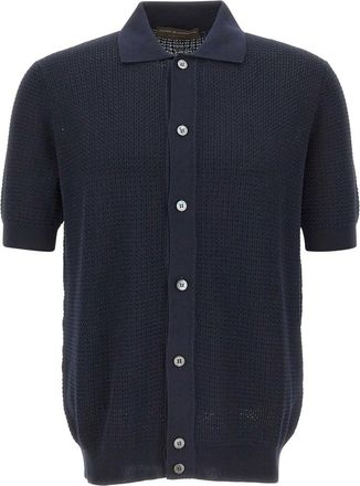FILIPPO DE LAURENTIIS Heren, Truien, Blauw, Maat: 2XL Katoen