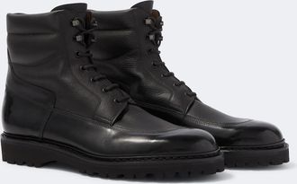 John Lobb Botas con cordones Peak de piel