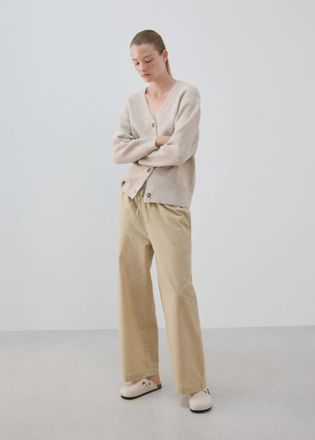 Mango Cardigan maglia collo a V grigio chiaro/pastello - Donna - S - MANGO