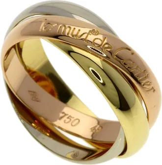 Cartier Yellow Gold (18K) Pink Gold (18K) White Gold (18K) Band Ring (Pre-Owned)