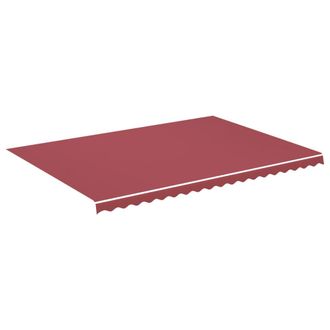 vidaXL Tela De Repuesto Para Toldo Rojo Burdeos 500x350 Cm Poli&eacute;ster Vidaxl