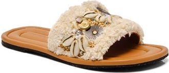 Free People Shipwreck Shell Slide Sandal in Ivory at Nordstrom, Size 9.5