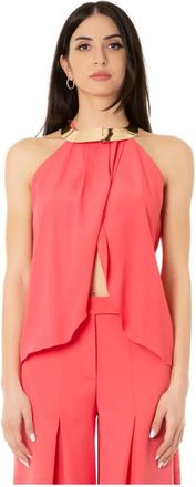 Simona Corsellini Top con spacco - - Tops - Donna - Rosa - M