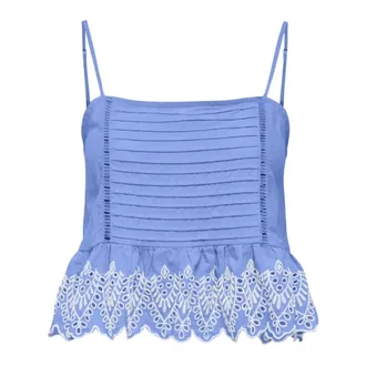 Only Mujer, Camisetas, Azul, Talla: L