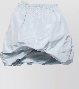 Prada taffeta skirt featuring gathered detail pockets