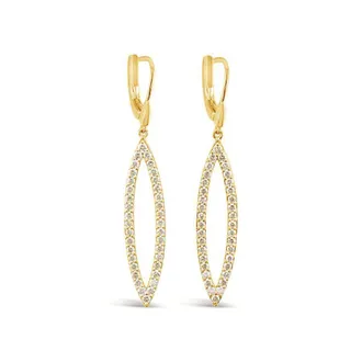 Le Vian Ladies Nude Diamonds Dangling Earrings set in 14K Honey Gold WJKC 7