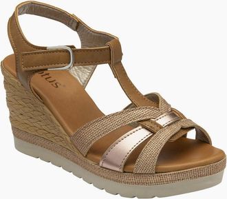 Lotus Womens Cavallo Womens Wedge Sandals - Brown - Size: 7