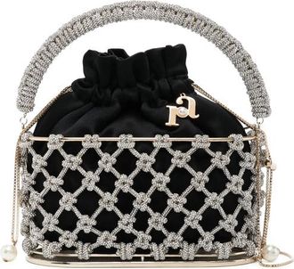 Rosantica Holli Nodi Crystal-embellished Bucket Bag