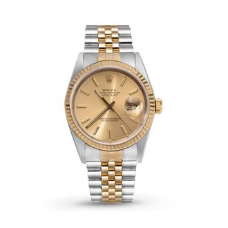 Rolex Pre-owned Rolex Datejust Automatic Chronometer Champagne Dial Unisex Watch 16013 CSJ