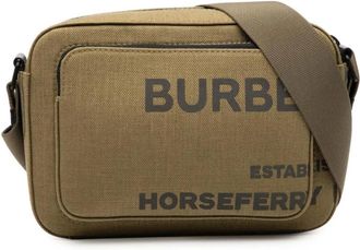 Burberry Pre-owned Textured Crossbody Bag - Dames - Vintage Schoudertas - Bruin - ONE Size - Vintage