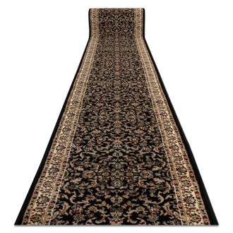 RugsX RugsX Heat-Set Royal Runner in Black | Size: 80 cm x 390 cm