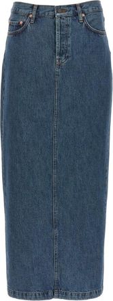 Wardrobe.NYC Wardrobe.nyc, Dames, Rokken, Blauw, Maat: W25 Denim
