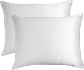 Nordstrom Set of 2 Silk Pillowcases in White at Nordstrom, Size Standard