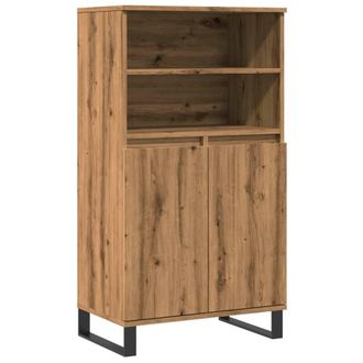 Berkfield Home Highboard Artisan Oak 60x36x110 cm Engineered Wood in Brown | Size: 60 x 36 x 110 cm