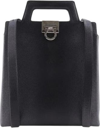 Ferragamo Pre-owned Backpacks, female, Black, Size: ONE SIZE Pre-owned Backpack