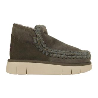 Mou Groene enkellaarzen voor vrouwen - Dames - Winterlaarzen - Groen - 37 EU - Schoenen