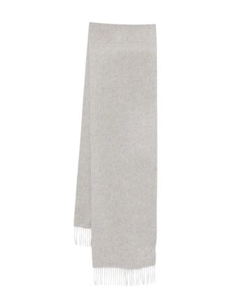 Max Mara Sciarpa con frange - Grigio