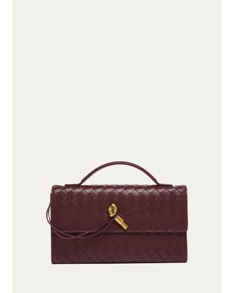 Bottega Veneta Andiamo Leather Clutch