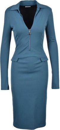 Patrizia Pepe jurk vrouw - Dames - Casual kleedjes - Blauw - XS - Kleedjes