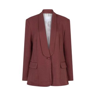 Dante6 Dayva Relaxed Fit Blazer - Dames - Jassen - Rood - Maat: M Linnen