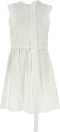 Miu Miu White Poplin Dress