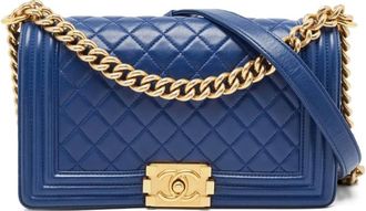 Chanel Borsa a spalla Boy Flap 2011 - Blu
