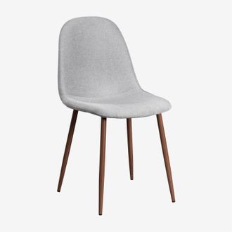 Sklum Silla De Comedor Tapizada Glamm Sklum Madera Oscura
