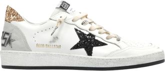 Golden Goose White Leather Ballstar Sneakers