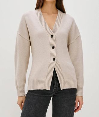 Rails Philippa Button Down Cardigan In Taupe