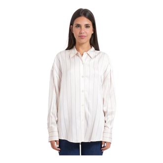 Guess Dames, Blouses & Shirts, Wit, Maat: S Viscose